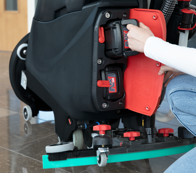 Numatic TTB3045NX Li-Ion Battery Powered Scrubber Drier, Including 2 Batteries & Charger